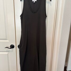 MaxMara Sleeveless Maxi Dress in Dark Brown